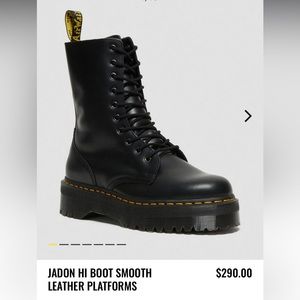 *RESERVED* Dr Martens Jadon Hi Smooth Leather Platform Boots